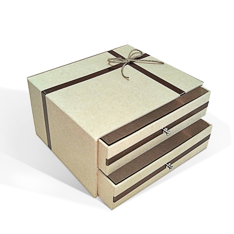 Drawer Boxes with Kraft Paper