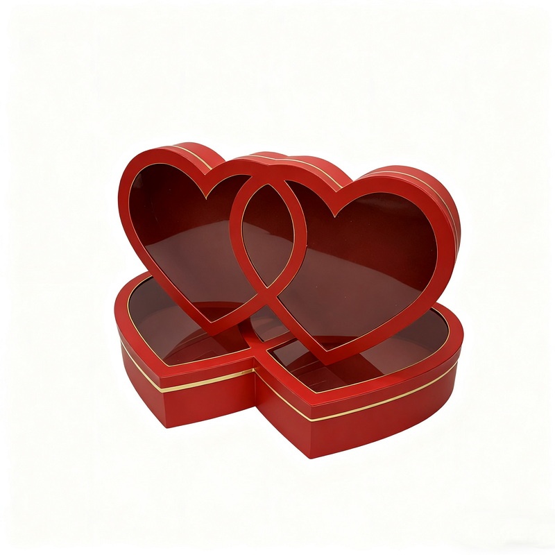 HF138588 Heart Shape Valentine Flower Box