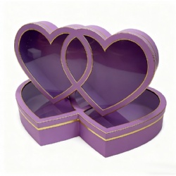 HF138588 Heart Shape Valentine Flower Box