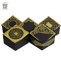 Paper Chocolate Packaging Box with Foil Design